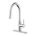Oakbrook Collection Vela Pull-Down One Handle Chrome Pulldown Kitchen Faucet 4877312
